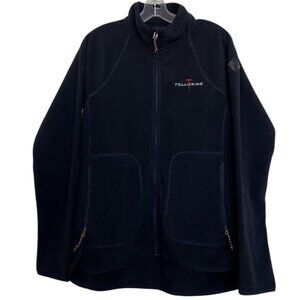 Burton Fleece Jacket Womens Size Medium M Black Telluride Colorado Full Zip‎